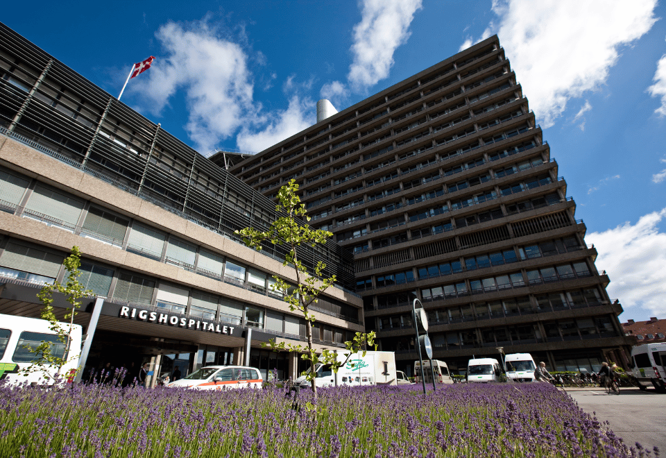 Hovedindgang til Rigshospitalet på Blegdamsvej